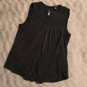 Silk sleeveless blouse